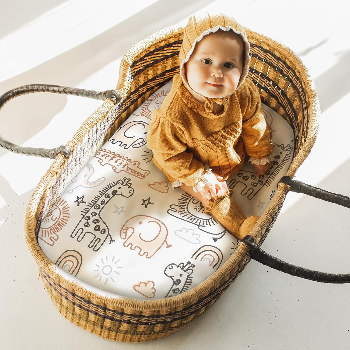 3-Pack Fitted Bassinet Sheets for Baby - photo 2