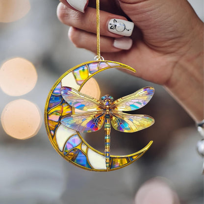 Dragonfly Gifts for Women, Dragonflies Decor Suncatcher Effect, Dragon Fly Stained Glass Effect - photo 5