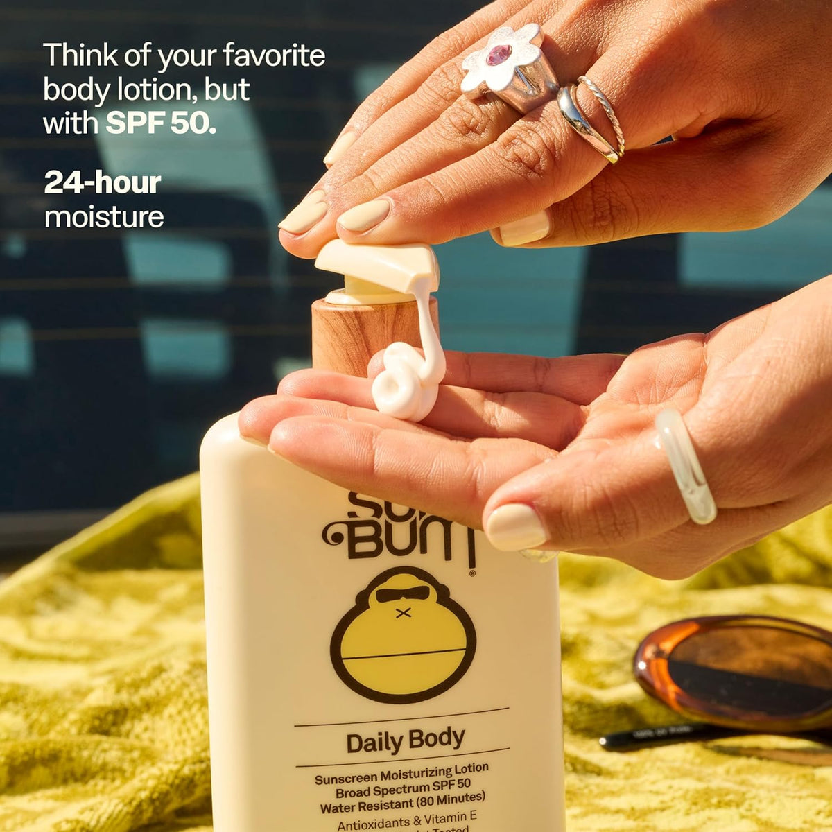 Daily SPF 50 Sunscreen Body Lotion - Broad Spectrum Moisturizing Sunscreen with Vitamin E - Vegan and - photo 2