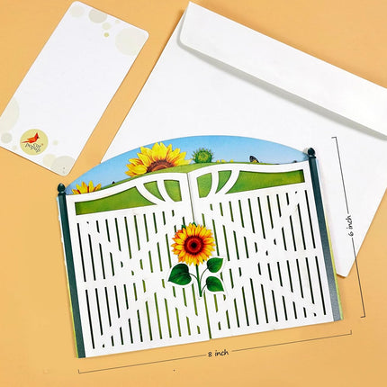 CUTPOPUP Birthday Card Pop Up, 3D Greeting Flowers Cards for Women, Mom, Grandma, Daughter, Friends (Bloom Sunflowers) FL194US