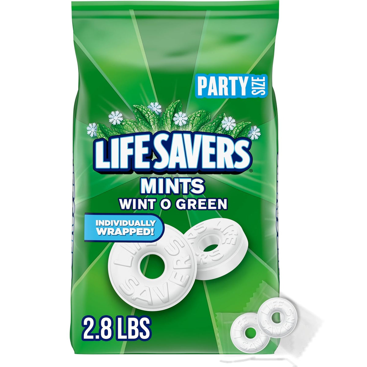 Mints, Bulk Hard Candy Breath Mints, 2.8 LBS Party Size