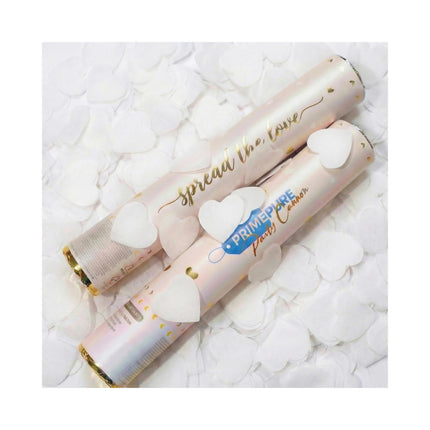 Gender Reveal Confetti Cannon, Biodegradable Blue Powder, 2 Pack