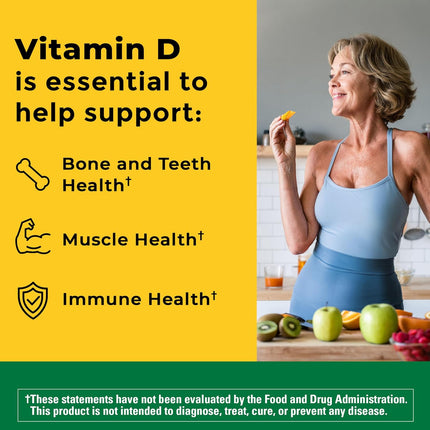 Nature Made Vitamin D3 1000 IU — 300 Softgels, 300-Day Suppl - image 2