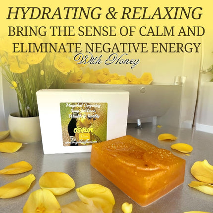 Oshun Spiritual Magickal Soap Bar for Love, Wealth, Fertility and Marriage| Vegan Glycerin Soap | Abundance, Peace & Good Fortune Rituals | Wiccan Pagan Hoodoo Magick