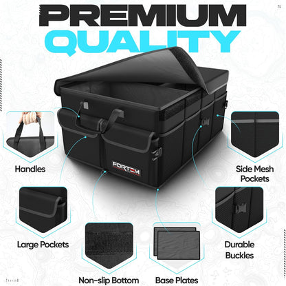 50L Foldable SUV Trunk Organizer with Soft Cover - photo 2