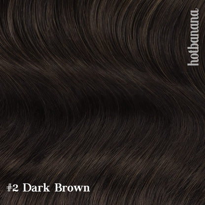 Dark Brown 18 Inch Remy Human Hair Clip-In Extensions, 120g, 7 Pieces - photo 4