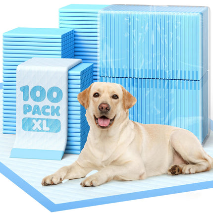 Puppy Pads, 22 x 22 in, Super Absorbent, Spill-Proof, 100 Packs