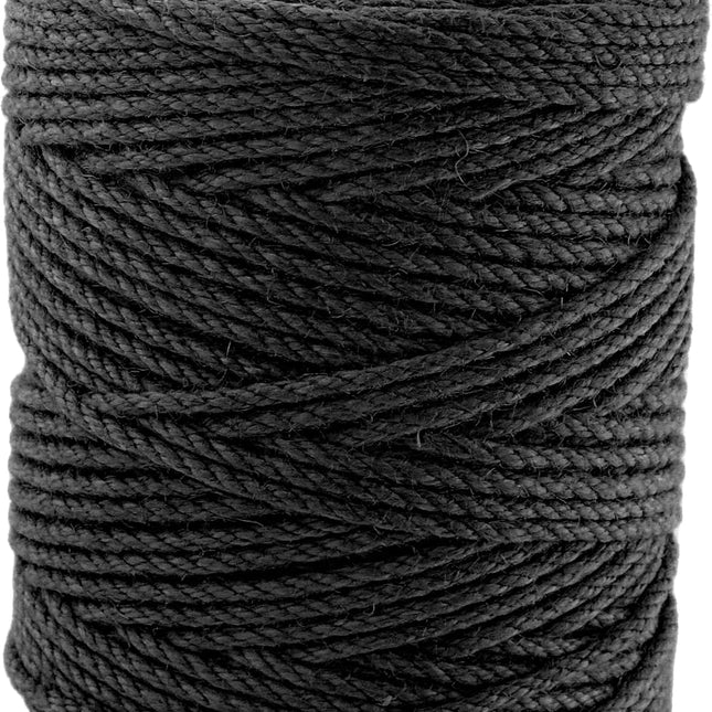 4mm x 500 Feet Black Jute Rope, Twine for Gardening Tomato Climbing Plant
