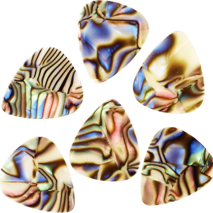 Celluloid Abalone Guitar Or Bass Pick - 0.46 mm Light Gauge - 351 Shape - 24 Pack