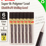 0.5 mm B Mechanical Pencil Lead Refills, 72 Count