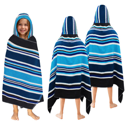 Hooded Bath Towel Wrap - 100% Cotton Soft Hooded Kids Towel