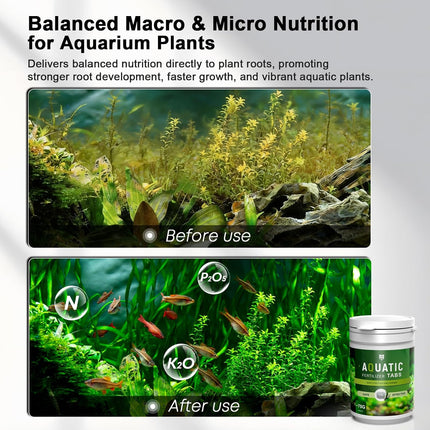 MagTool Root Tabs, Aquarium Plant Fertilizer for Freshwater Planted Tanks, Safe for Fish, Shrimp & Snails，Slow Release,70g/Box
