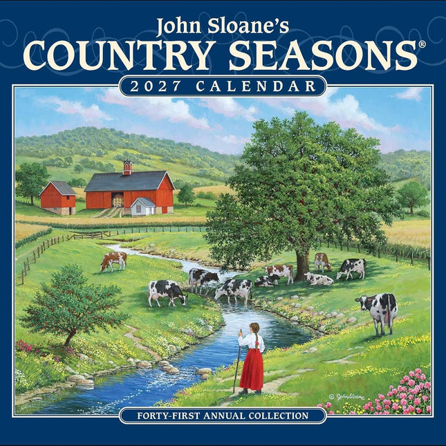 John Sloane's Country Seasons® 2027 Deluxe Wall Calendar: Forty-First Annual Collection