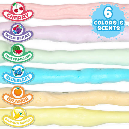 Fluffy Foam Soap, Variety 6 Pack | Shape, Mold & Create Bath Art with Soft Bath Foam for Kids | Gentle - photo 5