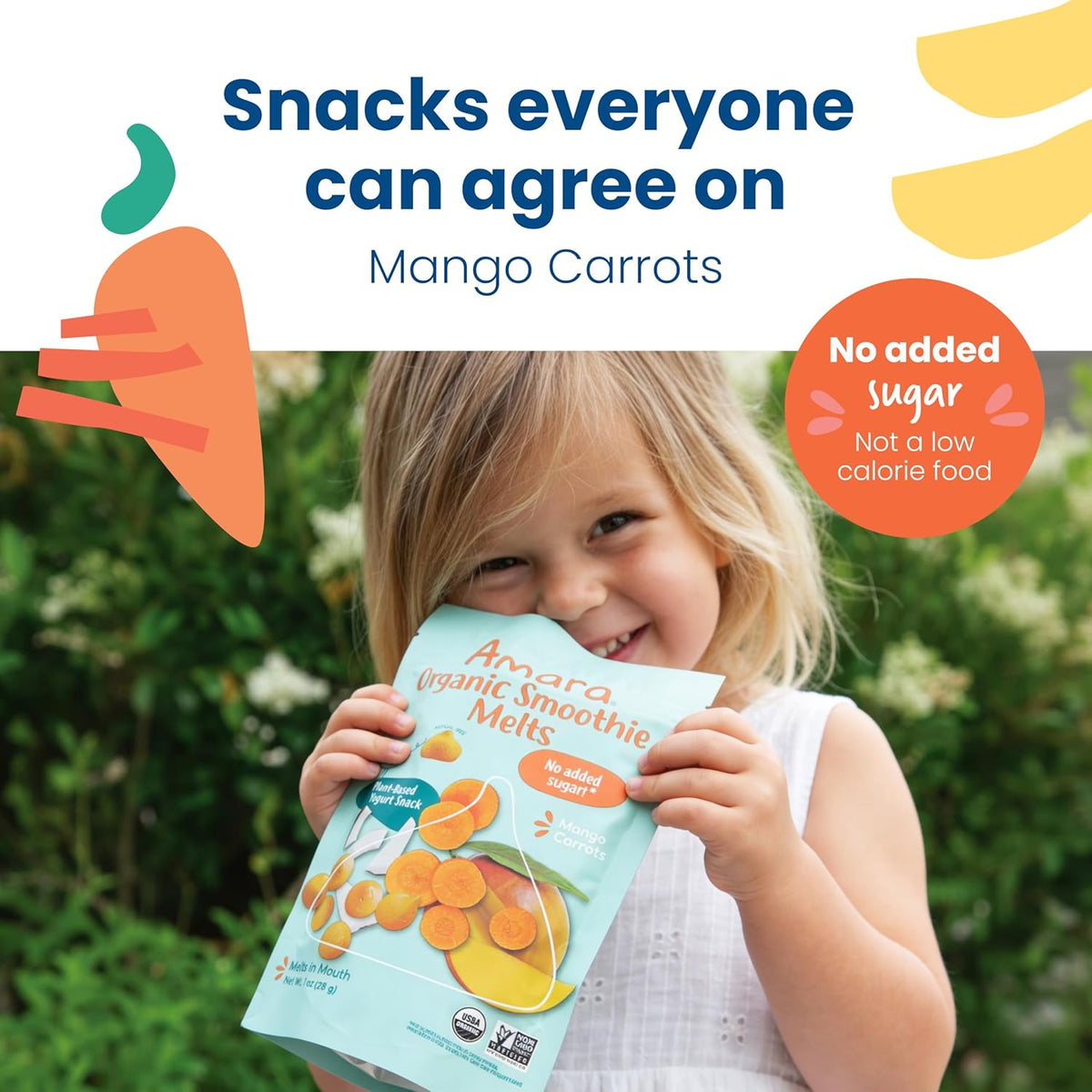 Mango Carrot Organic Smoothie Melts for Babies & Toddlers - photo 3