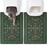 Cat Litter Mat, 2 Pack 33" x 22" Machine Washable for Litter Boxes