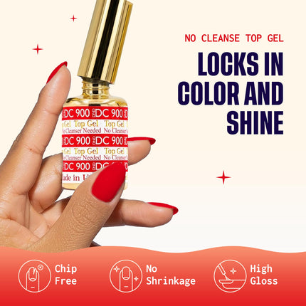 DND Base Gel & Top Gel No Cleanse Duo