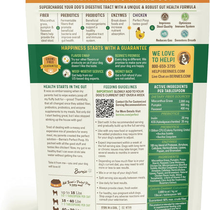 Perfect Poop Digestion & Health Supplement for Dogs: Fiber, Prebiotics, Probiotics, Enzymes Digestive, Hard & Soft Stool, Improved Health (4.2oz Cheddar Bag + 4.2 oz Chicken Bag, 4.2 oz Bundle)