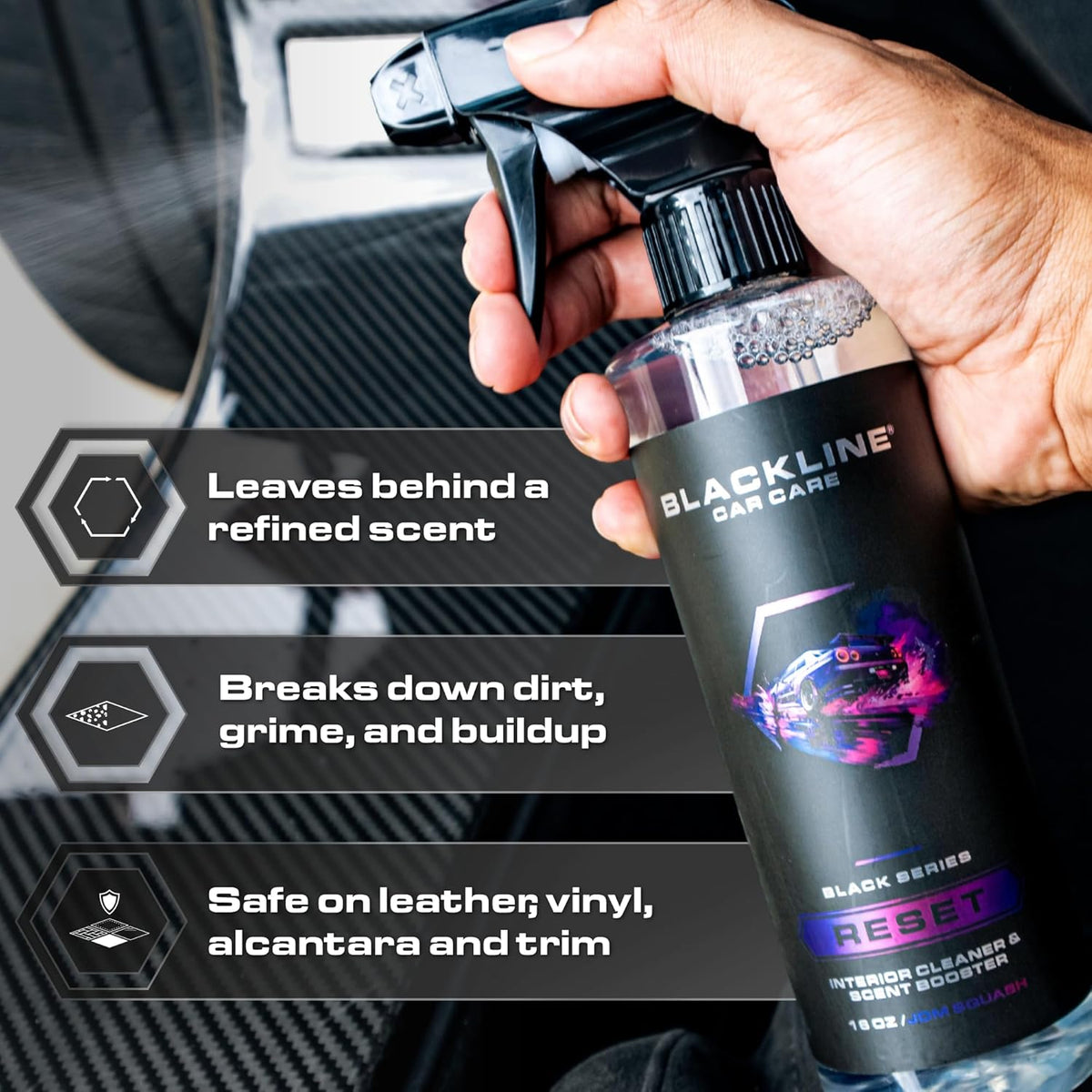 Luxury Scented Leather Interior Car Cleaner - Dark Ice - photo 3