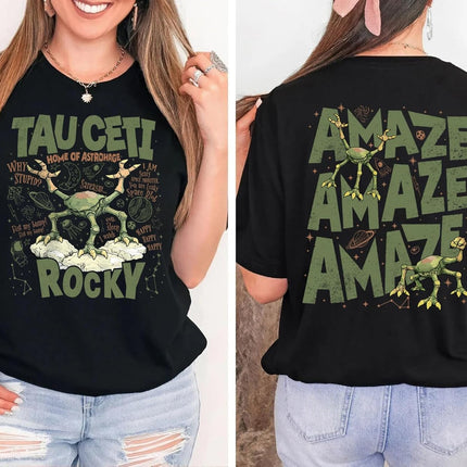 Amaze Amaze Amaze Shirt - Project Rocky Inspired T-Shirt - Tau Ceti Space Blob Graphic Tee - Funny Space Quotes Shirts for Kids & Adults Multiple Colors