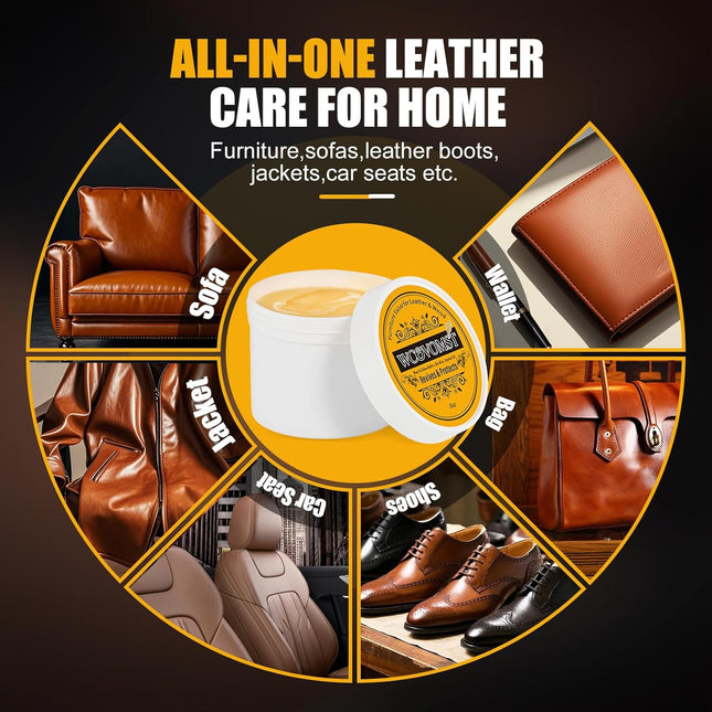 Leather Cleaner and Conditioner, Leather Repair Balm & Recoloring Cream