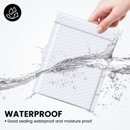 Bubble Mailers 6x10" 100 Pack White Padded Envelopes Usable Size 6x9