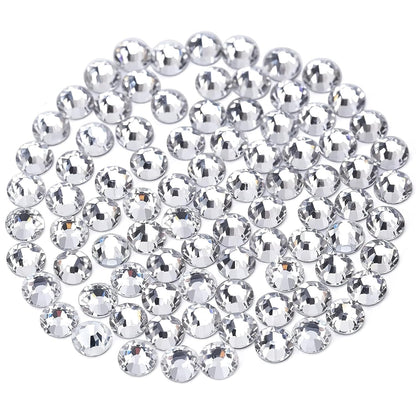 1440-Piece SS20 Crystal Clear Glass Flatback Rhinestones