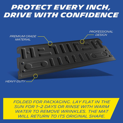 Michelin Truck Tailgate Protector for 2021-2025 2026 Ford F-150 (Not Fit Work Surface/Pro Access Tailgate), All-Weather Tailgate Mat, Custom Fit, Durable TPE, Pad, Non-Slip