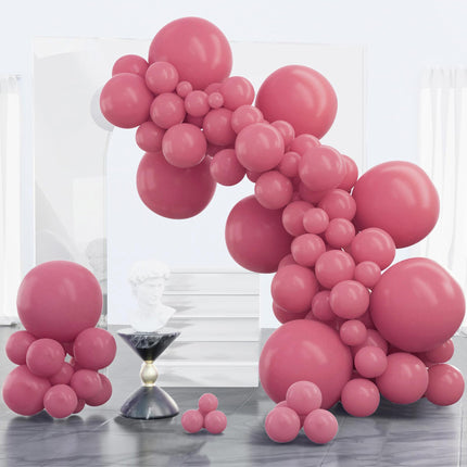 Dark Brown Balloons 100pcs Boho Coffee Neutral Different Sizes
