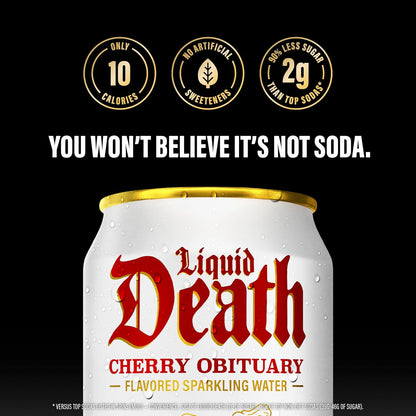 Cherry Soda-Flavored Sparkling Water, 12 Fl Oz Cans, Pack of 12 - photo 3