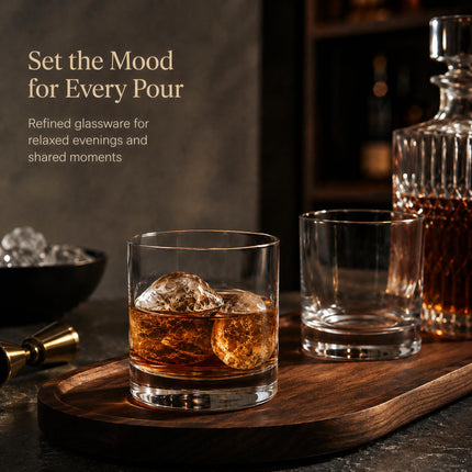 12 Pack 10 oz Rocks Glasses, Old Fashioned Whiskey Glasses