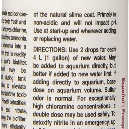 Seachem Prime Fresh and Saltwater Conditioner - Chemical Remover and Detoxifier 50 ml