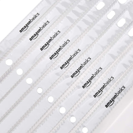 Amazon Basics Sheet Protectors for 3 Ring Binder, Heavyweight, Acid-Free, Clear Plastic Sleeves, Letter Size, 8.5 x 11 Inch, 100-Pack