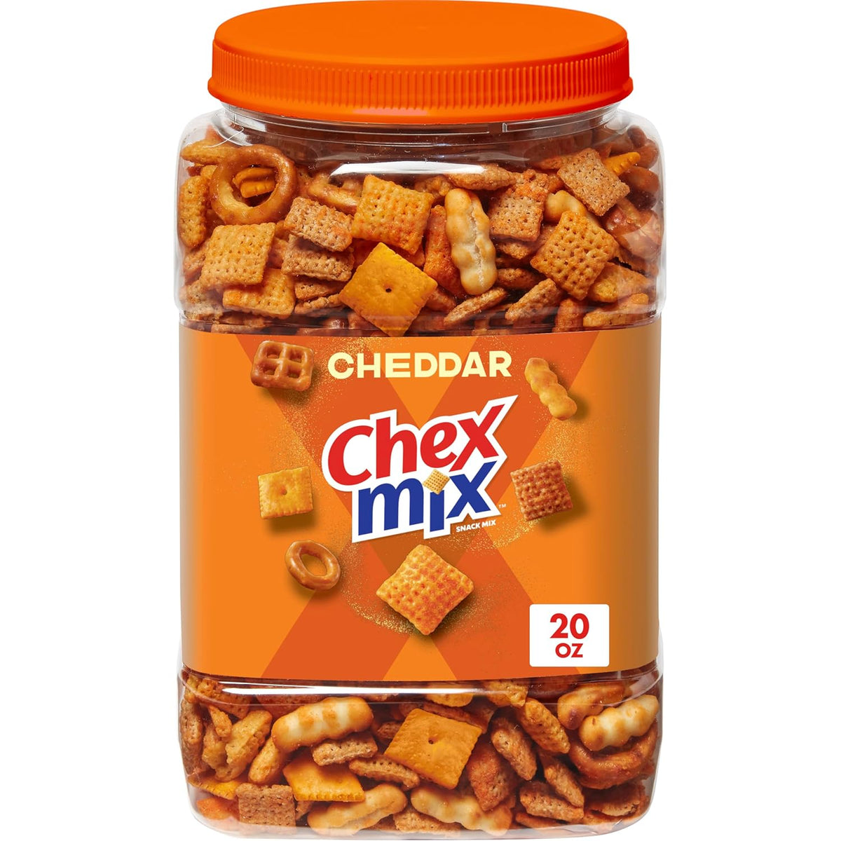 Cheddar Snack Mix, Salty Snacks Tub, 20 oz