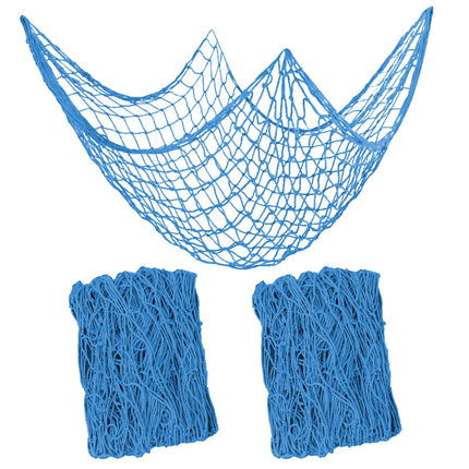 2 PCS Fish Net Decorations,80 x 40 Inch,Ocean Themed Party Decor