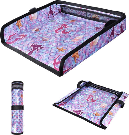 Airplane Tray Table Cover – Foldable Travel Tray Cover for Toddlers 1-3 – Universal Fit for Airplane, Car Seat, High