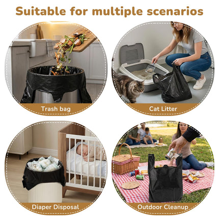 Dog Poop Bags with Handles Compatible with Arm and Hammer Pooper Scooper