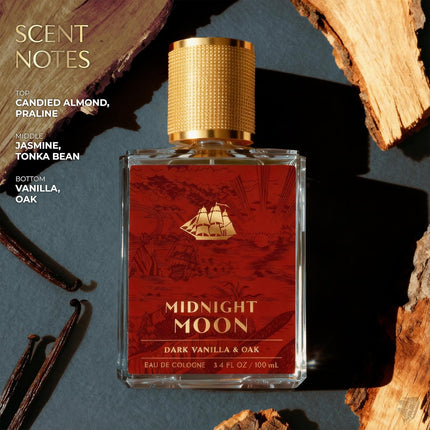 Old Spice Signature Cologne for Men, Midnight Moon Premium Scent with Notes of Dark Vanilla + Oak, 3.4 fl oz