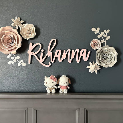 Personalized Custom Wood Name Sign, Nursery Name Sign, Family Name Signs, Choice of Size & Fonts!