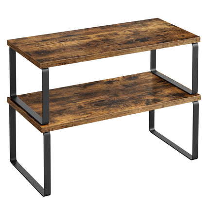 Cabinet Organizer Shelf, Set of 2 Spice Rack, Kitchen Storage