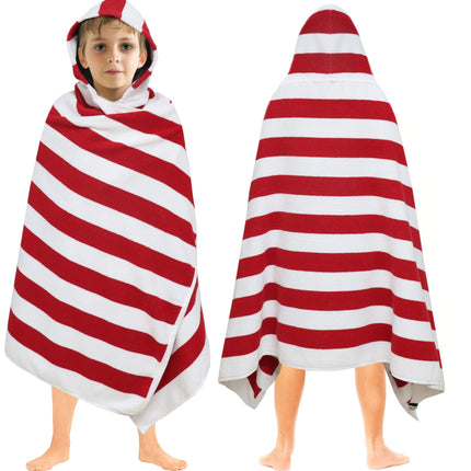 Hooded Bath Towel Wrap - 100% Cotton Soft Hooded Kids Towel