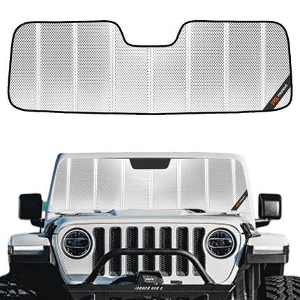 Windshield Sun Shade for Jeep Wrangler JL 2018-2026, Gladiator 2020-2026 Front Window Sunshade - AstraGuard