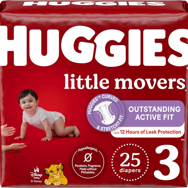 Size 3 Diapers, Little Movers Baby Diapers, Size 3 (16-28 lbs) — Baby & Toddler
