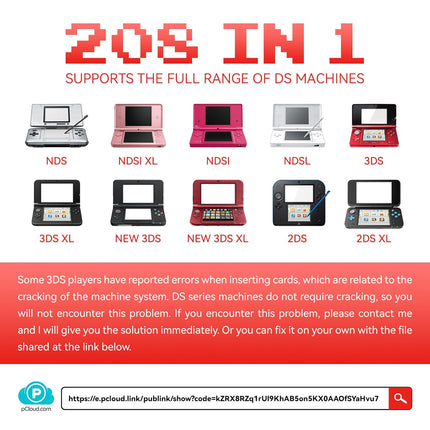 【2026 Newest】208 in 1 Super Combo Game Cartridge, Retro Game Pack Card Compilation with 208 Games