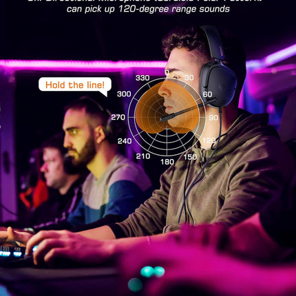 NUBWO HG04L Gaming Headset for PS5/PS4, Xbox Series X|S/Xbox One, Switch – 250g Lightweight, Clear Unidirectional Mic, Soft Memory Earmuffs, 3.5mm Jack for Gaming & Work - Black