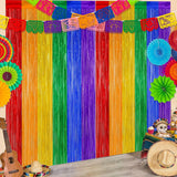 Cinco de Mayo Decorations Fiesta Party Decorations Foil Fringe Curtains