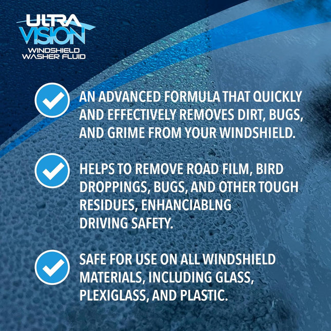 Windshield Washer Fluid - Advanced Formula for Car Windshield Wiper Fluid Crystal-Clear Vision in - photo 2