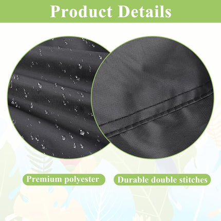 Bird Universal Pet Cage Cover, Pets Product Universal Birdcage Cover, Water-Proof Good Night Black-Out Birdcage Covers, for Parrot Parakeet Small Animal Sleeping, Black, 33L x 23W x 41H inches