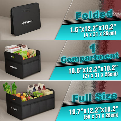 Car Trunk Organizer, Foldable Organizer for Car, Automotive Consoles & Organizers, Storage with - photo 5