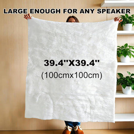 Speaker Acoustic Stuffing Soundproof Cotton, 100x100cm Oversized Polyester Fiber Damping Sheet, Easy Cut for DIY Speakers, Subwoofers, Car Audio, Cabinets, Enhances Bass & Audio Clarity